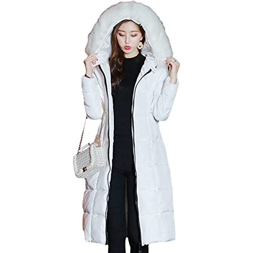 Doudoune longue coupe ajustée femme isolation coton manteau chaud épais zippé léger noir