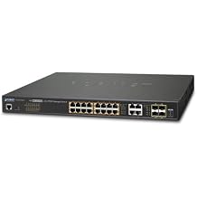 Planet GS-4210-16P4C 16-Port 10/100/1000T 802.3at PoE + 4-Port Gigabit TP/SFP Combo Managed Switch/220W