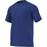 adidas Performance Men's Ultimate Short Sleeve Tee, Medium, Collegiate Royal/Black