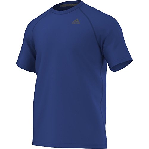 adidas Performance Men's Ultimate Short Sleeve Tee, Medium, Collegiate Royal/Black