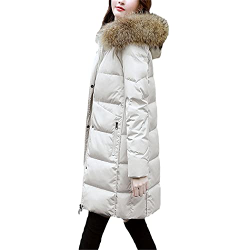 Doudoune de ski blanche pour femme et manteau chaud noir en taille L et D