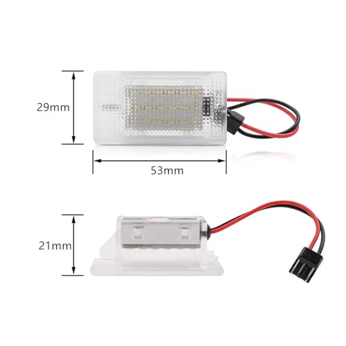 Lámpara matrícula trasera LED para coche Ford Focus y B-max 3