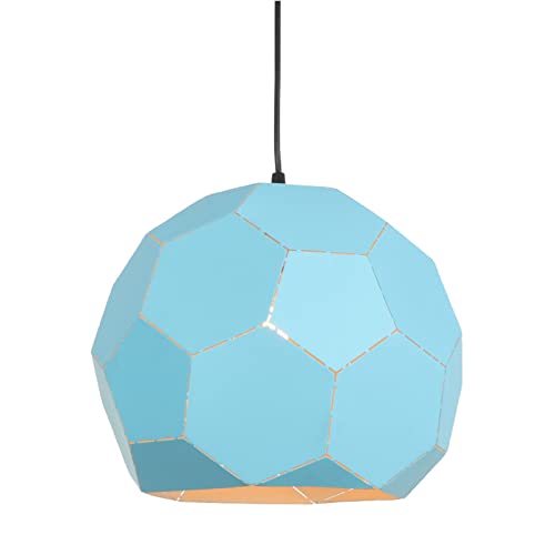 Lustre moderne bleu réglable pour un éclairage sans éblouissement