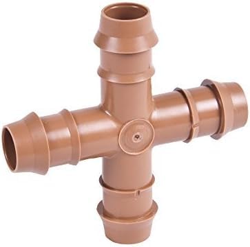 Systèmes d'arrosage goutte à goutte à 4 voies avec connecteurs de tuyaux d'irrigation 1/2"