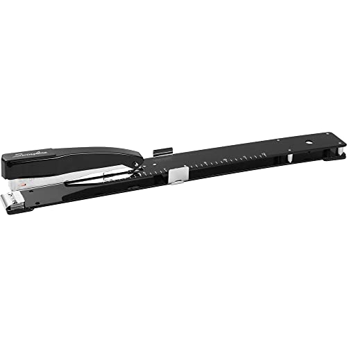 Swingline Long Reach Stapler, 20 Sheet Capacity, Jam Free, 12" Reach, Metal, Black (S7034121P)