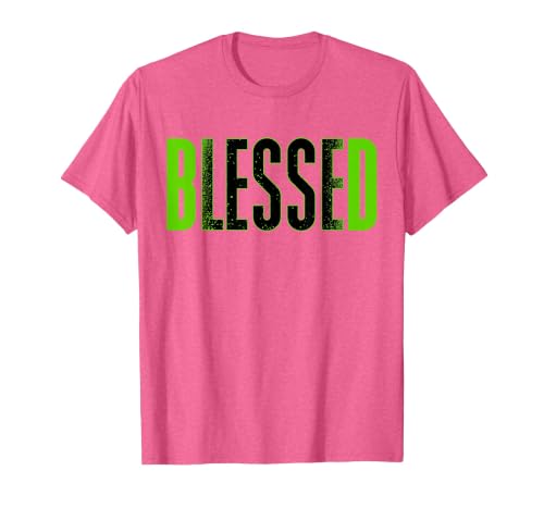 Bleesed Foamposite Black Green Matching Tee for Men Women T-Shirt, Men, Pink Heather, Small