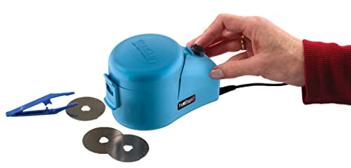 Truecut Truesharp 2 Power Sharpener, Fast And Easy To Use Rotary Cutter Blade Sharpener, Sharpen 28Mm, 45Mm And 60 Mm Blades, Diamond Grit Blade Sharpening Tool, Quilting And Sewing Supplies #TOP24