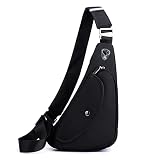 Fibrdoo Brusttasche Herren Sling Bag, Multi-Pocket Sling Chest Bag, Umhängetaschen Schultertasche Sporttasche Crossbody Bag, Anti-Diebstahl Herren Tasche für Radfahren Freien Reisen Wandern Joggen
