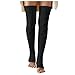 PZHHZPING Damen Lang Stiefel Einfarbig Baumwolle Stripe Socken Oberschenkel Hoch StrüMpfe Gamaschen Boot Socken High-Tube VerläNgerte KnieläNge SchöNe Beinsocken Bunte Gestreifte Socken