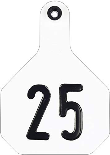 Y-Tex 4 Star Large Cattle Ear Tags White Numbered 176-200