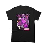 Men Women Grimace Outfit in Cotton 90S Tee Y2K Cool Style Graphic Tribute T-Shirt Birthday Father's Day Multicolor