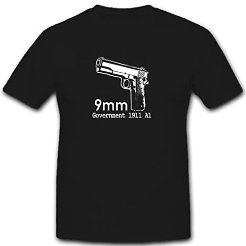Arme Government 1911 A1 T-Shirt Combat 9 mm Pistolet Noir XX-Large Vêtement #5373