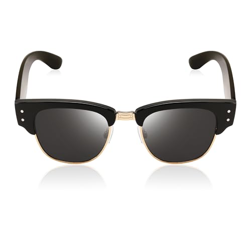 FEISEDY Semi-Rimless Sunglasses for Men Women Classic Sun Glasses Retro Metal Frame Shades UV400 Protection B01852