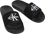 Calvin Klein Damen ESS Cv Hw0hw02958 Slides, Black (Black/Soft Levander), 39 EU