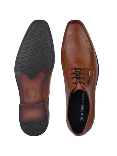 Image of ALBERTO TORRESI Hungary Series 607 Branded Sole Formal Shoes