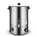 304 beczka izolacyjna ze stali nierdzewnej, dwuwarstwowa o dużej pojemności inteligentna regulacja temperatury urna gastronomiczna, na spotkania rodzinne, gorąca herbata mleczna, 25 l (25 l)