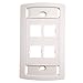 Commscope M14L-246 4-Port Le Type Flush Mounted Faceplate Ivory (25 Pack)