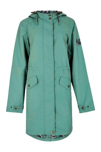 Image of Weird Fish Delara Waterproof Jacket Dark Jade Size 12