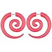 New 2026 1 Pair Black Acrylic Cheater Stretcher Flesh Earrings Pumk Style Spiral Ear Taper Gauges Expanders Tunnel Plugs Jewelry Fashion Trendy Accessories Creative Gift