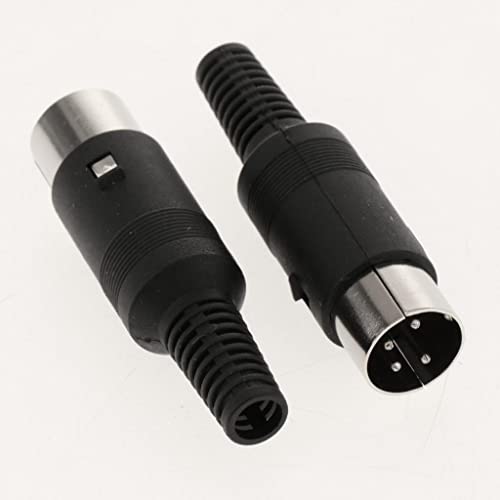 Conector DIN macho Milageto de 4 pines para optimizar el cableado de tus equipos de audio MIDI 4