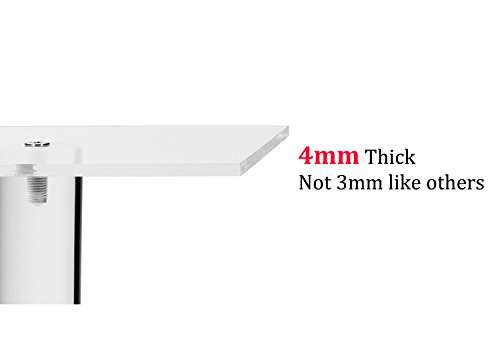 Jusalpha Large 5 Tier Acrylic Square Wedding Cake Stand/Cupcake Stand Tower/Dessert Stand/Pastry Serving Platter/Food Display Stand (5Sf) #TOP5