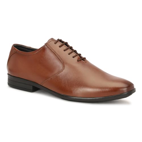 Image of Leatherful Formal Lace-up Derby Shoes for Men | Full Grain Leather | Office, Party, All Occassion | Genuine Leather | Smart Casual YKDB040