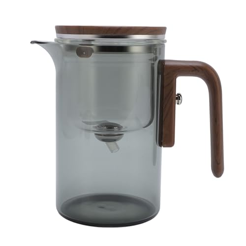 Hamwesh Glass Teapot, 600ml with Magnetic Water Separation Borosilicate Design and Press Control for Loose Leaf Tea Brewing at Home or Restaurants