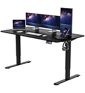 Amazon | Anovara 昇降デスク 電動 昇降式デスク 電動昇降デスク 幅