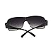 SA106 Mens Oversized Rectangular Shield Designer Fashion Warp Sunglasses Gunmetal