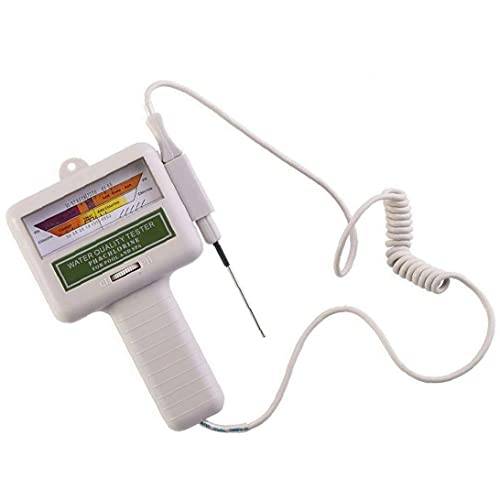 Wasserqualitätsprüfer PC-101 PH CL2 Chlor Dektor tragbar digital mit großem Bildschirm Tester für Zuhause, Schwimmbad, Spa, robustes industrielles Steuerzubehör