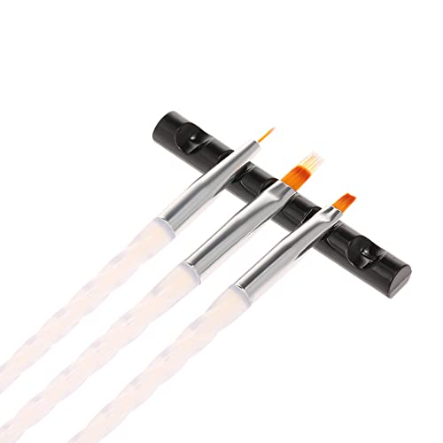 3 Pieces Nail Pen Holder Acrylic Nail Art Pen Holder Nail Drawing Brush Pen Holder Nail Art Painting Pen Brush Stand Nail Gel Polish Pen Brush Stand Holder, Multicolor #TOP3