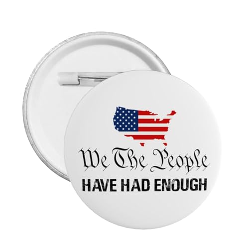 We The People Have Had Enough ���E���h�o�b�W�A�{�^���s�� �����Y ���f�B�[�X, Small, �S, �W�F���X�g�[���Ȃ�