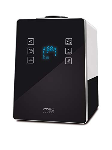 CASO AirVital Pro- Design Luftbefeuchter (5410), Wassertank: 6 L, Kalkfilter, Hybrid- Verdampfertechnik, variables Dampfvolumen, bis 50m² Raumgröße, mit Aromabox
