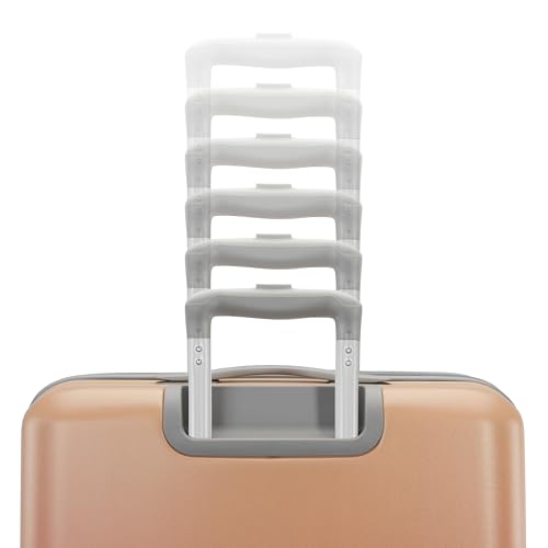 Image of American Tourister Moonlight II Hardside Expandable Luggage with Spinner Wheels, Ombre Peach, Carry-On 20-Inch