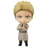 KWJTOY Figura de Eren Jaeger de 10 cm, versión Q, estatua de modelo de anime de PVC, cara intercambiable y accesorios, figura de acción, adornos de escritorio, hechos a mano, coleccionable (Reiner