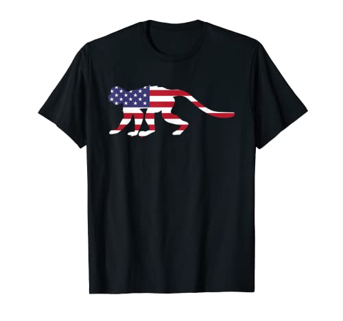 Mono American Flag Shirt Funny 4 de Julio USA America Camiseta