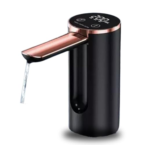 Dispenser Bomba de Água Automático B-Max BM-F1111 com Display Digital, Recarregável USB, para Galão 10L e 20L, Portátil, Uso Doméstico e Escritório, Estilo Moderno