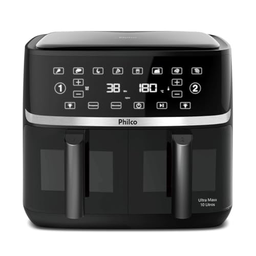 Air Fryer Philco 10L Cesto Duplo 2000W PAF10A 220V Air Fryer Philco 10L Cesto Duplo 2000W PAF10A 220V