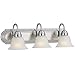 Design House 506584 Allante 3 Light Vanity Light, Satin Nickel