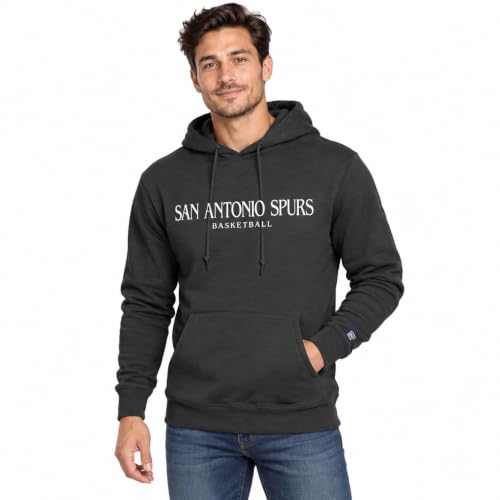 Blue 84 San Antonio Spurs NBA Officially Licensed Hooded Sweatshirt Thrift Embroidery, Secondary Color, XX-Large