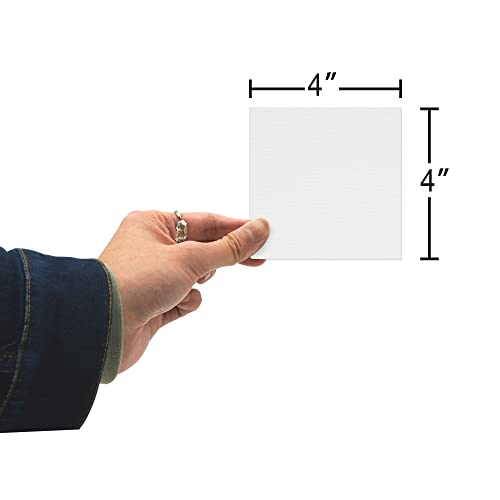 Aureuo Mini Magnetic Canvas Panel 4X4 Inch / 24 Pack - Small Square Canvas Board For Kids, Ideal For Painting, Craft & Decor #TOP3