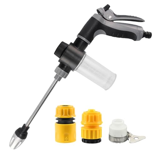 Power Washer - 16x5.5 in Stainless Steel Cordless Cleaning Gun High Pressure Portable Water Cleaner Car Wash Tool Patio Yard Gar