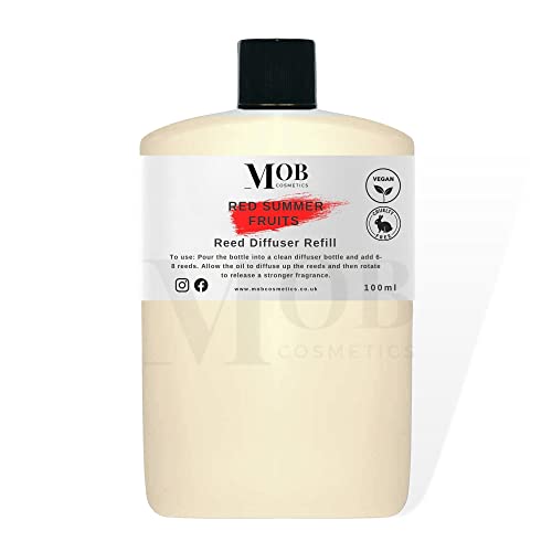 Image of Designer & Fine Fragrance Reed Diffuser Oil Refill 100ml - Highly Concentrated (Red Summer Fruits)
