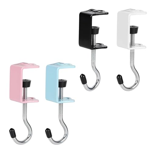 Fmzrbnih Gancho Para Bolsos De Escritorio - Colgador Para Mesa - Organizador Multifuncional Extraíble De 4X Espacios Para Mochila Abrigo Entrada Restaurante Taquilla Aula Juegos
