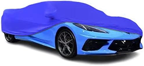 LTDNB Custom Fit Indoor Full Car Cover Dust-Proof Protection Compatible with 2020-2023 Chevy Corvette C8 (Blue)