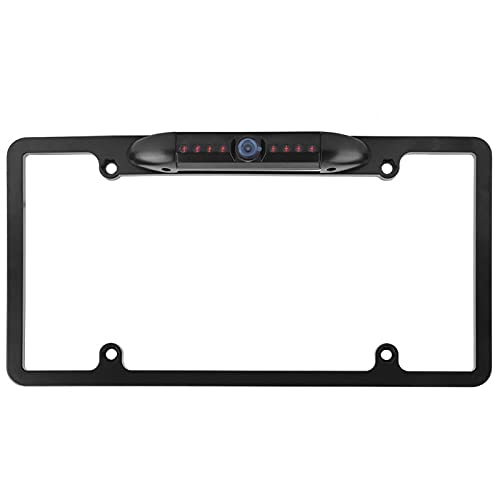 Caméra de recul anti angle mort pour plaque américaine avec 8 LED de vision
