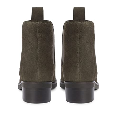 Image of SaintG Tan Suede Leather Chelsea Ankle Boots for Women