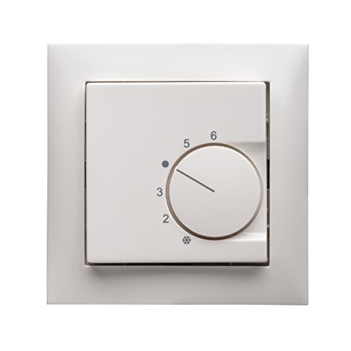 Halmburger Raumthermostat RTR-5510rg inkl. Berker S.1 1-Fach Rahmen 10118989 polarweiss glänzend
