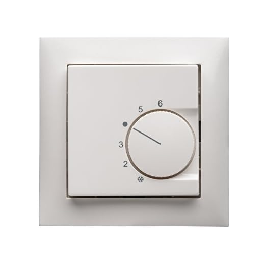 Halmburger Raumthermostat RTR-5510rg inkl. Berker S.1 1-Fach Rahmen 10118989 polarweiss glänzend