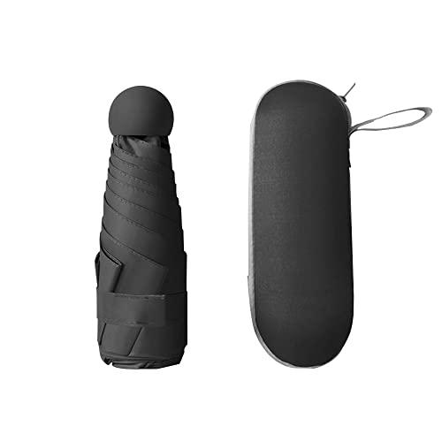 Folding Umbrellas Travel Pocket Umbrella Small Mini Umbrella Light Compact Design Perfect for Travel Lightweight Portable Parasol Outdoor Summer Sun Rain Umbrellas